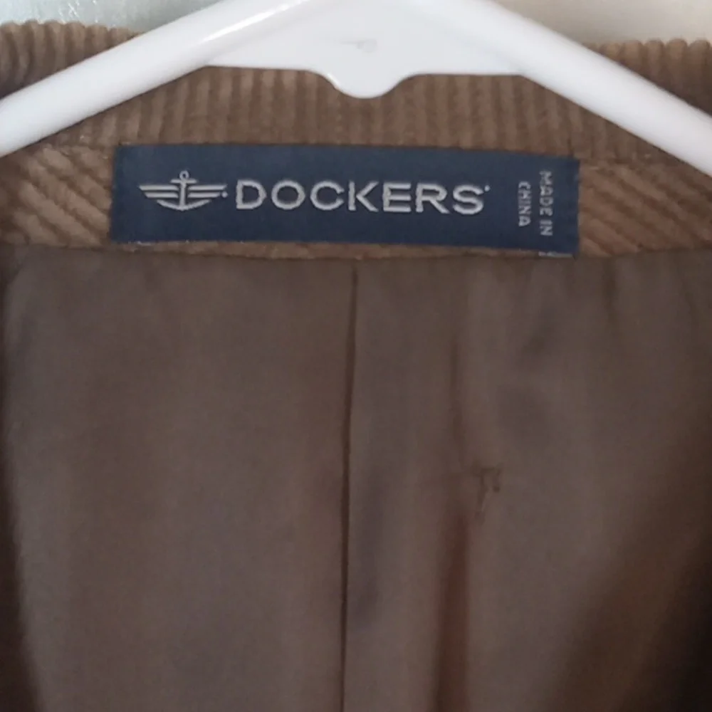 Dockers brown cotton suit jacket 48R